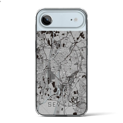 【セビリア（スペイン）】地図柄iPhoneケース（クリアタイプ）