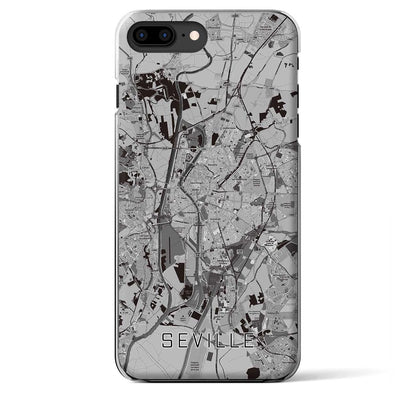 【セビリア（スペイン）】地図柄iPhoneケース（クリアタイプ）