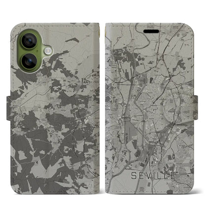 【セビリア（スペイン）】地図柄iPhoneケース（手帳タイプ）