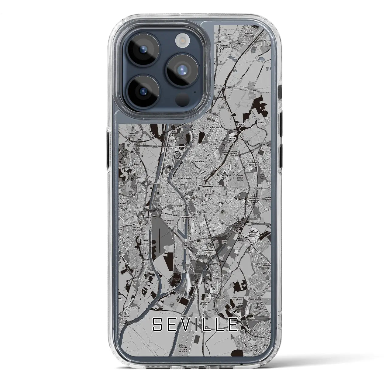 【セビリア（スペイン）】地図柄iPhoneケース（MagSafeタイプ）