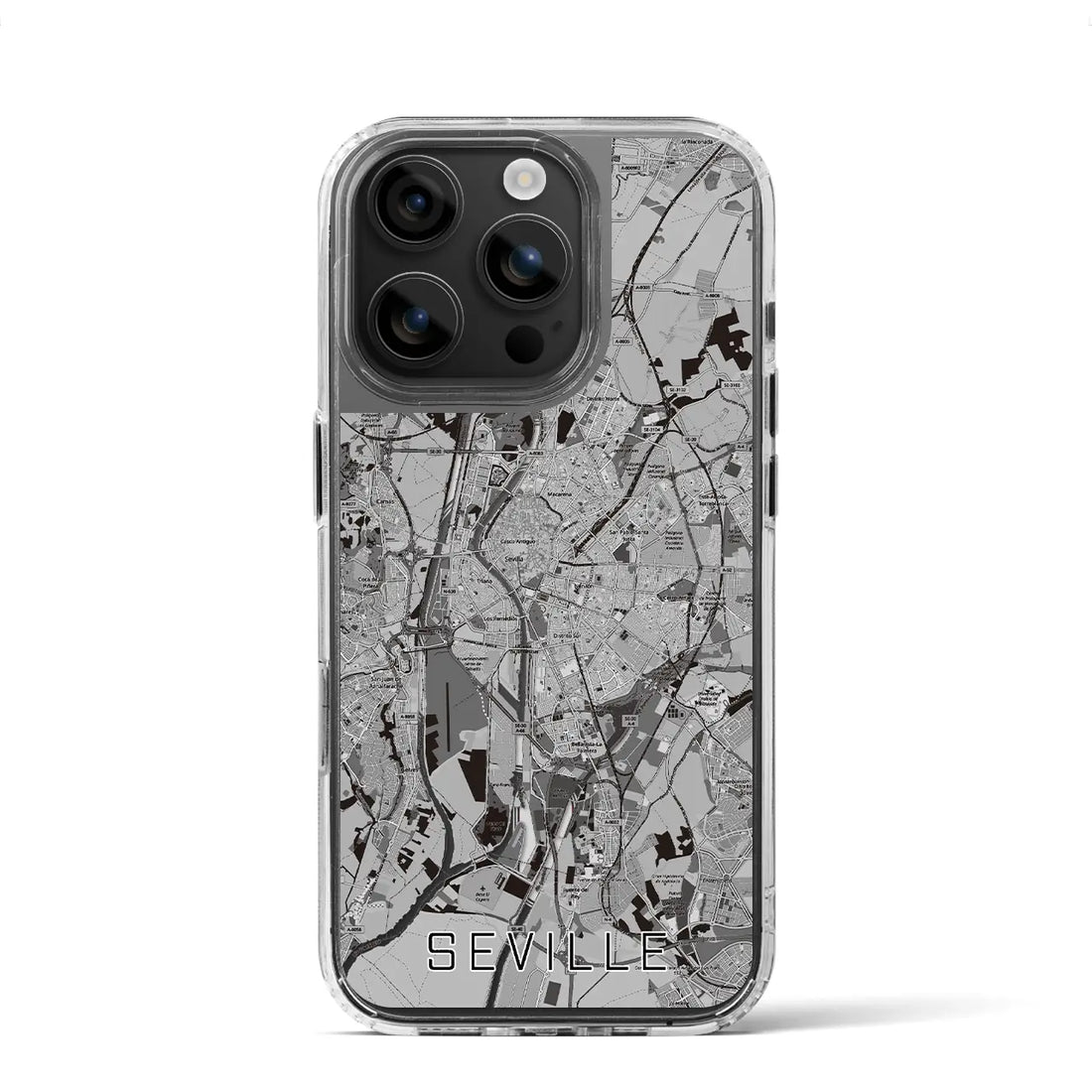 【セビリア（スペイン）】地図柄iPhoneケース（MagSafeタイプ）