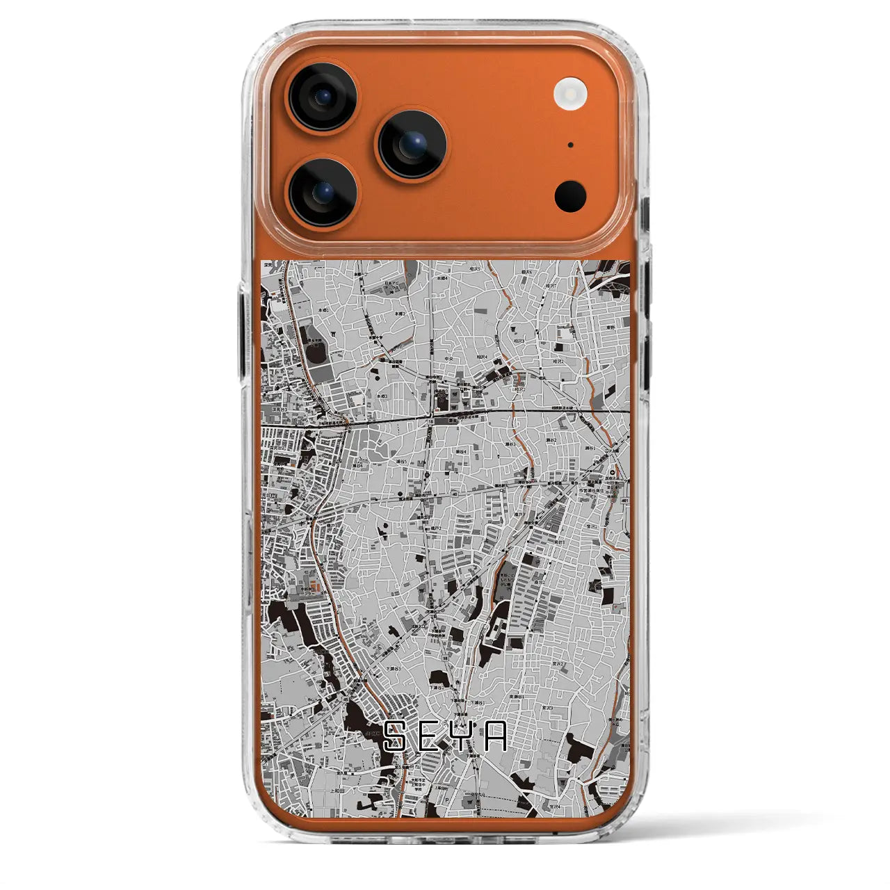 【瀬谷（神奈川県）】地図柄iPhoneケース（MagSafeタイプ）