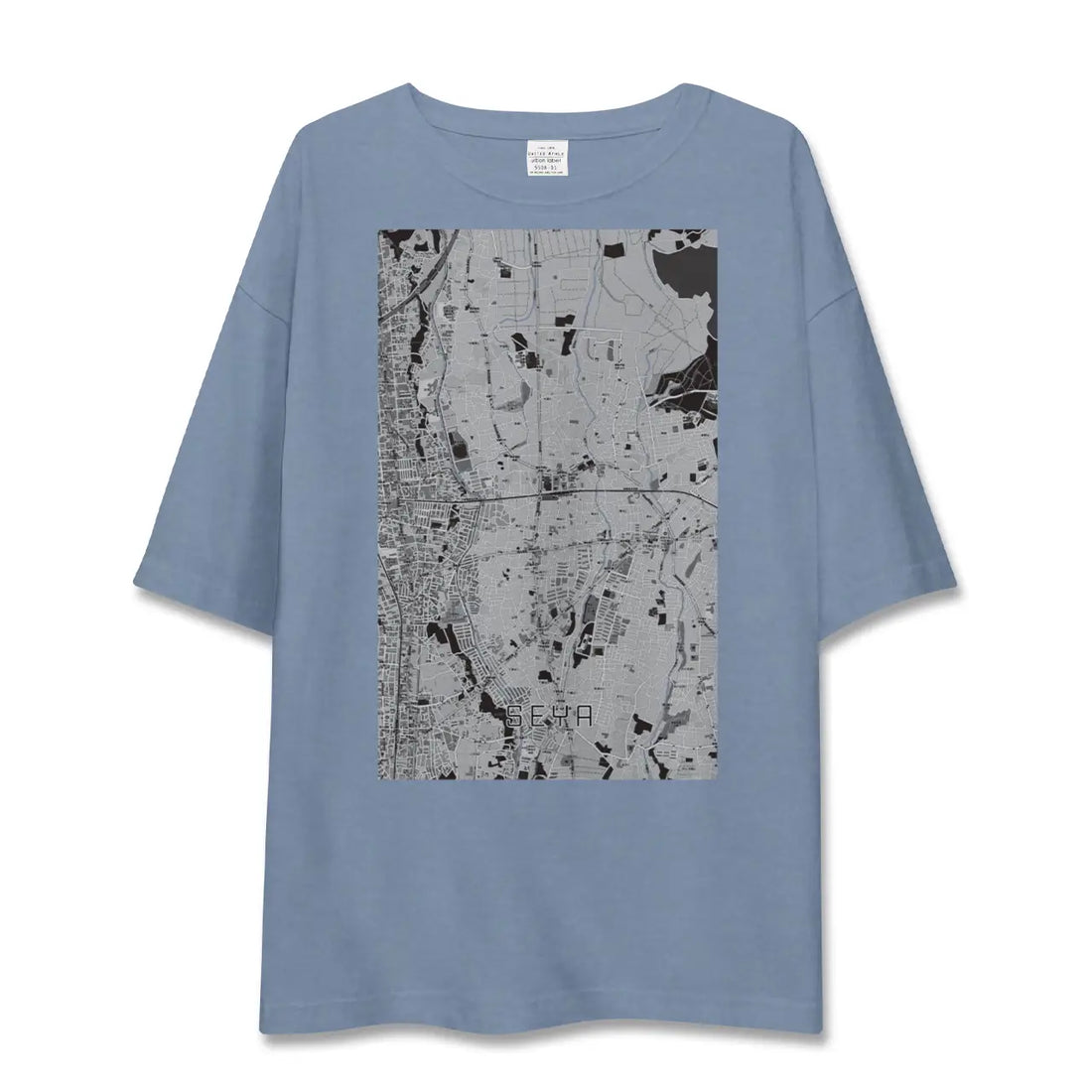 【瀬谷（神奈川県）】地図柄ビッグシルエットTシャツ