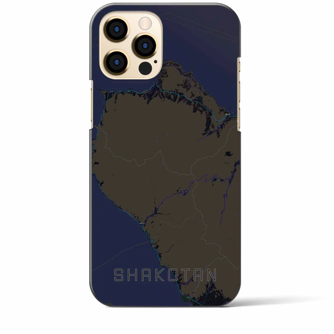 【積丹（北海道）】地図柄iPhoneケース（バックカバータイプ）