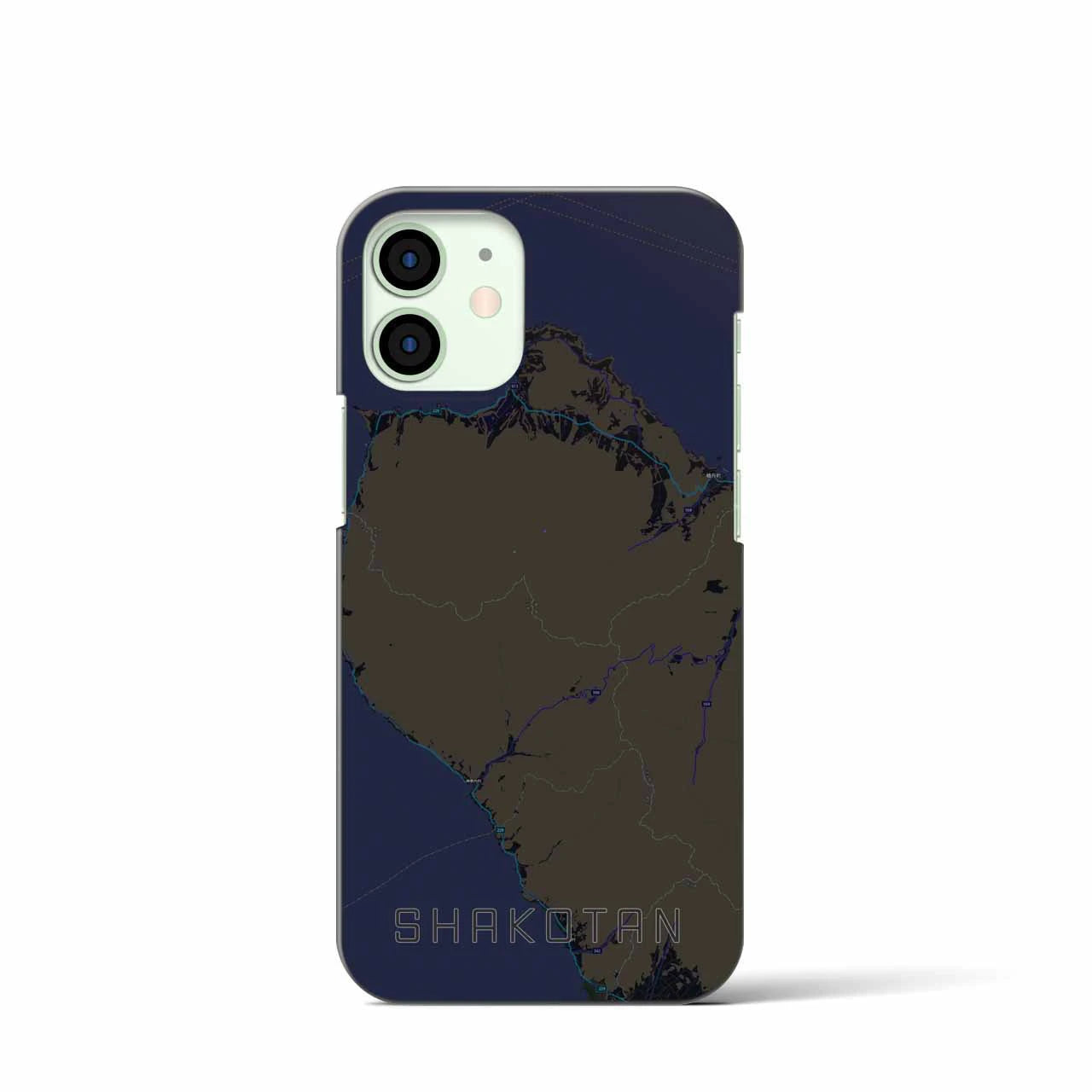 【積丹（北海道）】地図柄iPhoneケース（バックカバータイプ）