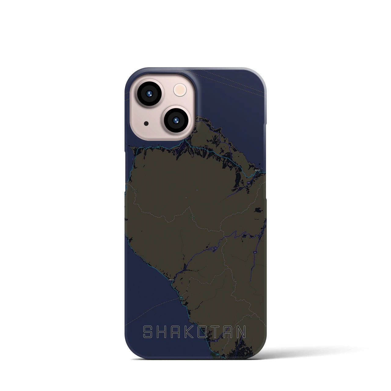 【積丹（北海道）】地図柄iPhoneケース（バックカバータイプ）