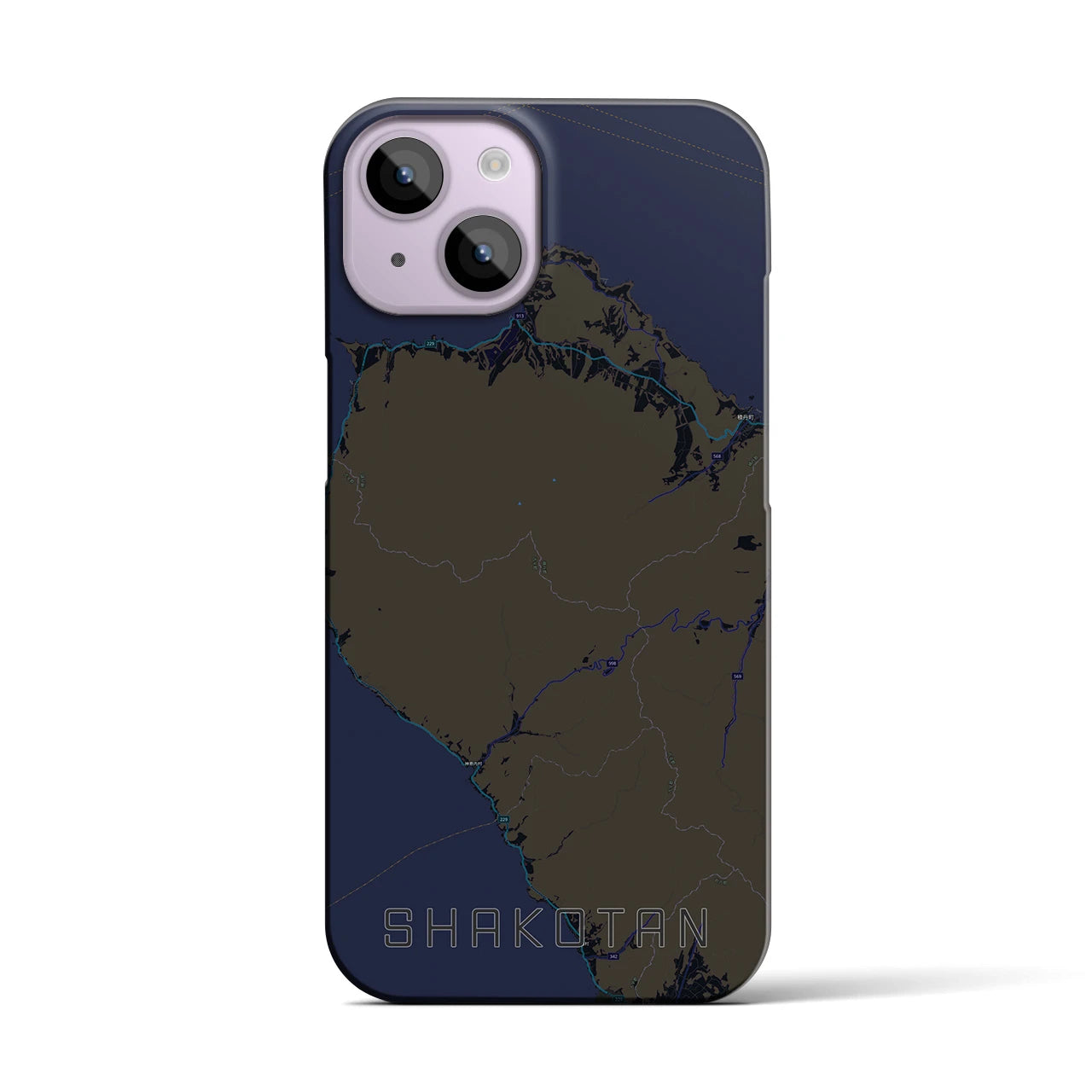 【積丹（北海道）】地図柄iPhoneケース（バックカバータイプ）