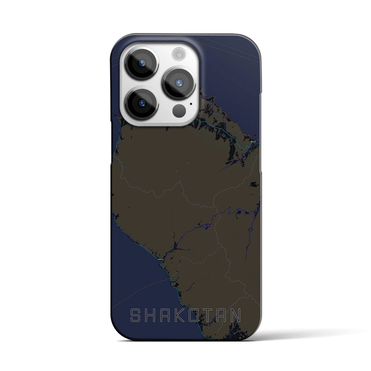 【積丹（北海道）】地図柄iPhoneケース（バックカバータイプ）