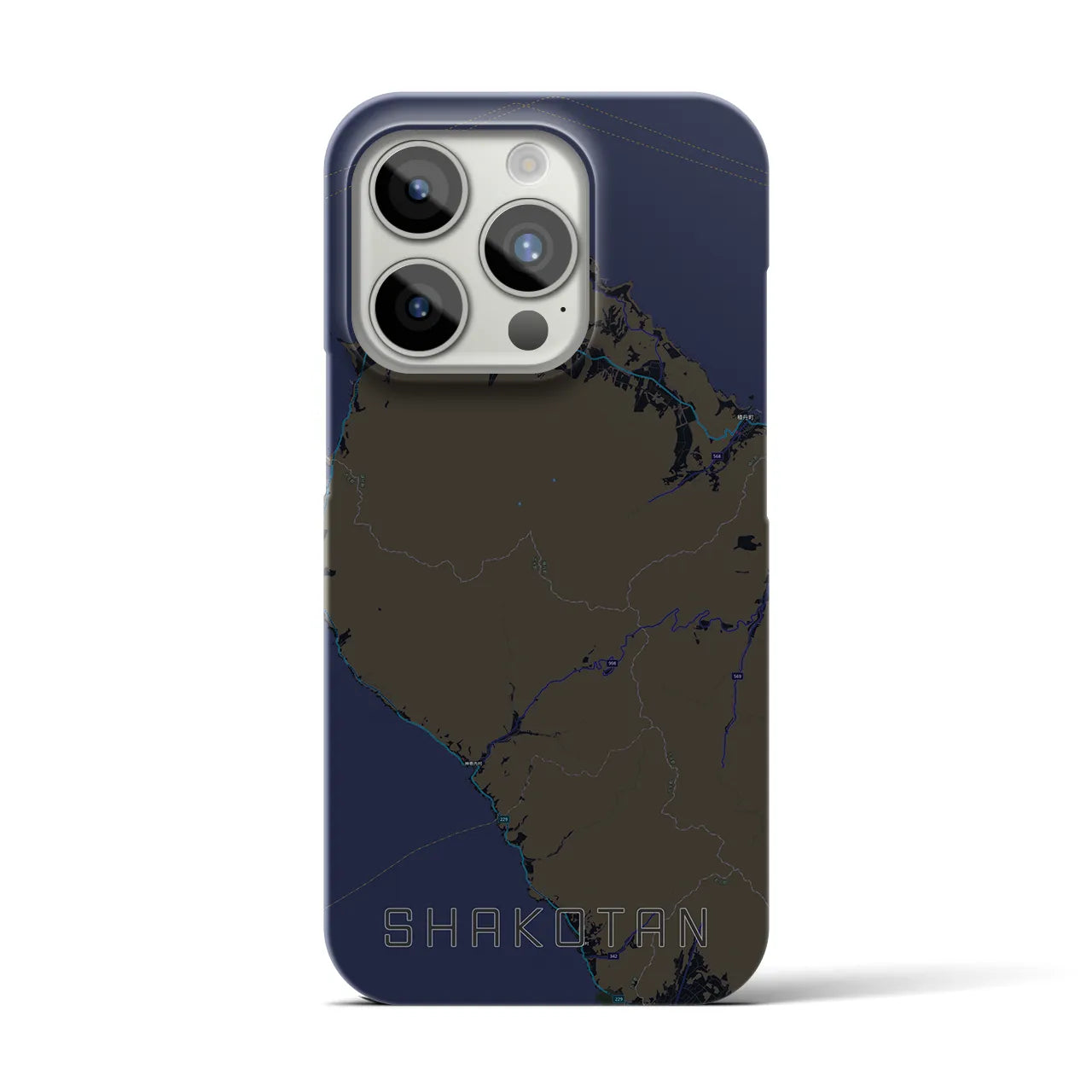 【積丹（北海道）】地図柄iPhoneケース（バックカバータイプ）