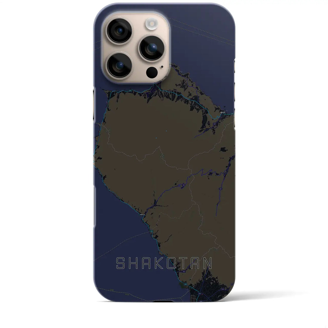 【積丹（北海道）】地図柄iPhoneケース（バックカバータイプ）