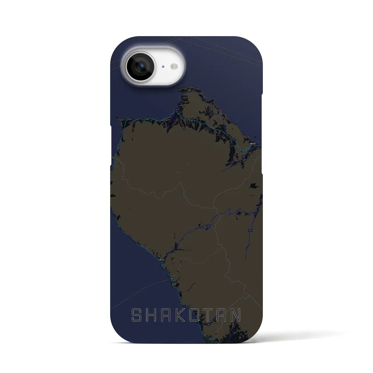【積丹（北海道）】地図柄iPhoneケース（バックカバータイプ）
