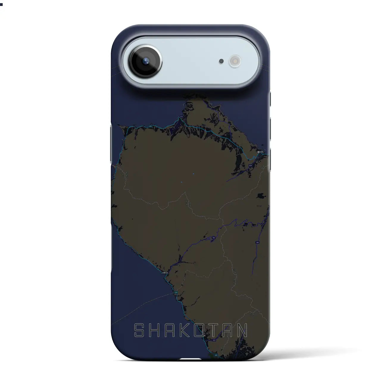 【積丹（北海道）】地図柄iPhoneケース（バックカバータイプ）