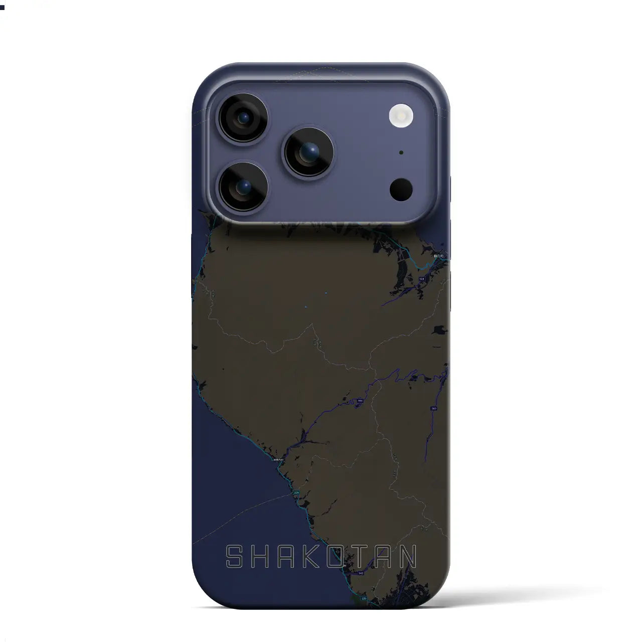 【積丹（北海道）】地図柄iPhoneケース（バックカバータイプ）