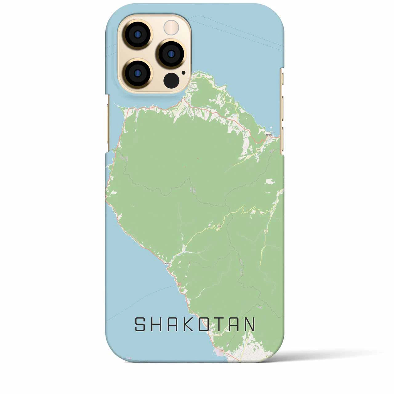 【積丹（北海道）】地図柄iPhoneケース（バックカバータイプ）