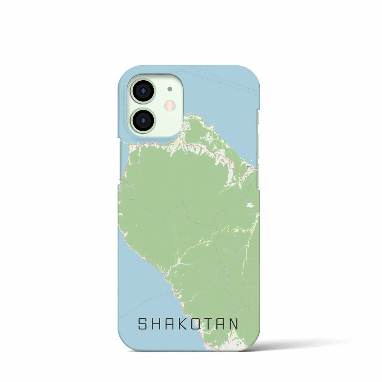 【積丹（北海道）】地図柄iPhoneケース（バックカバータイプ）