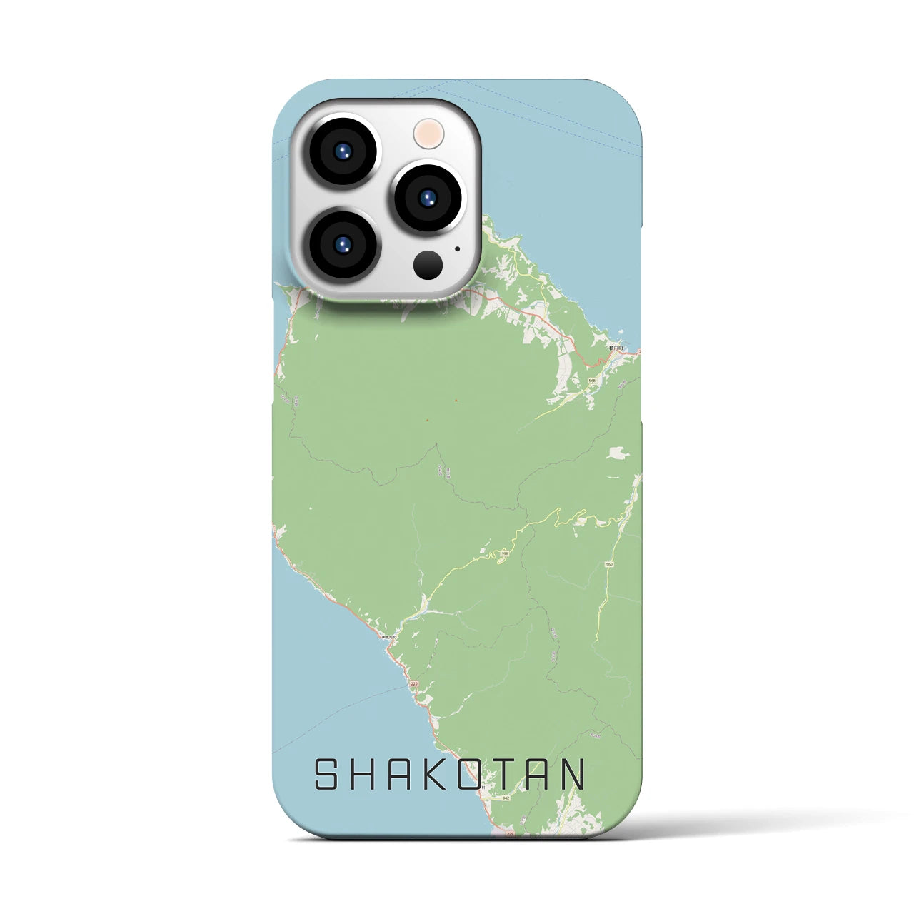 【積丹（北海道）】地図柄iPhoneケース（バックカバータイプ）