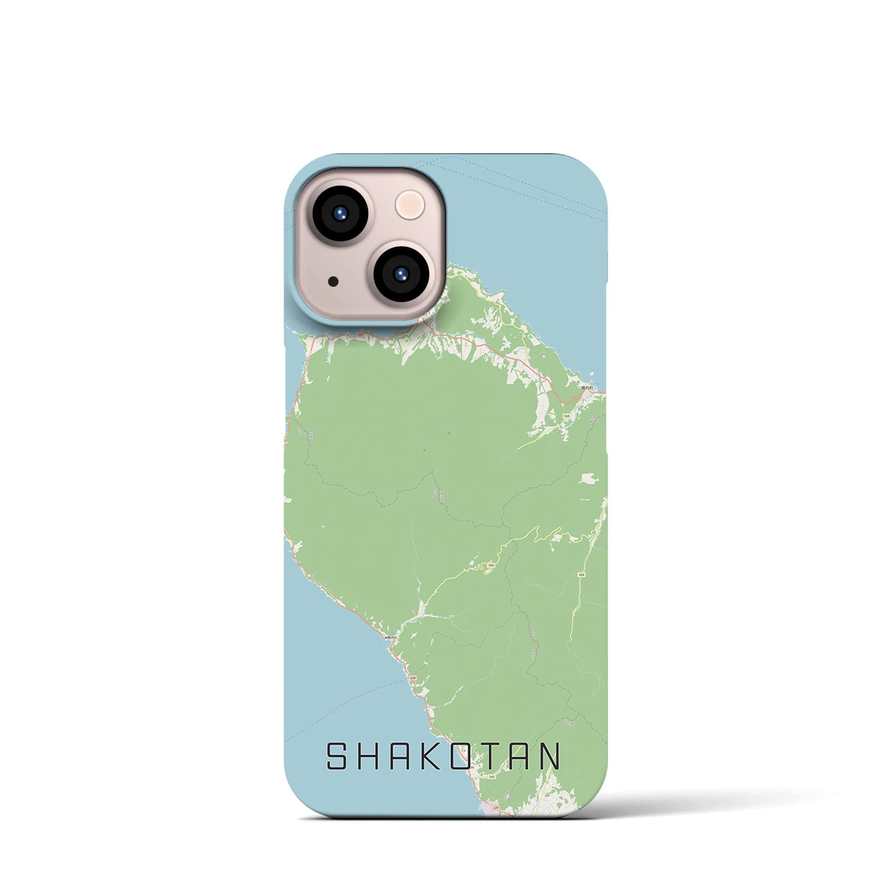 【積丹（北海道）】地図柄iPhoneケース（バックカバータイプ）