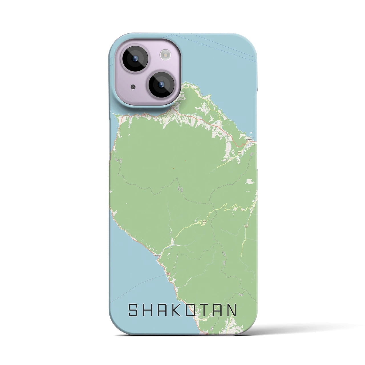【積丹（北海道）】地図柄iPhoneケース（バックカバータイプ）