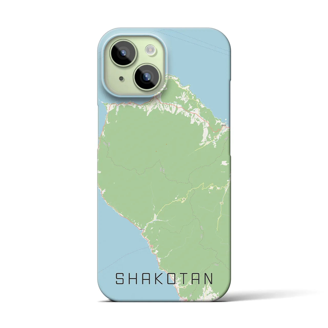 【積丹（北海道）】地図柄iPhoneケース（バックカバータイプ）