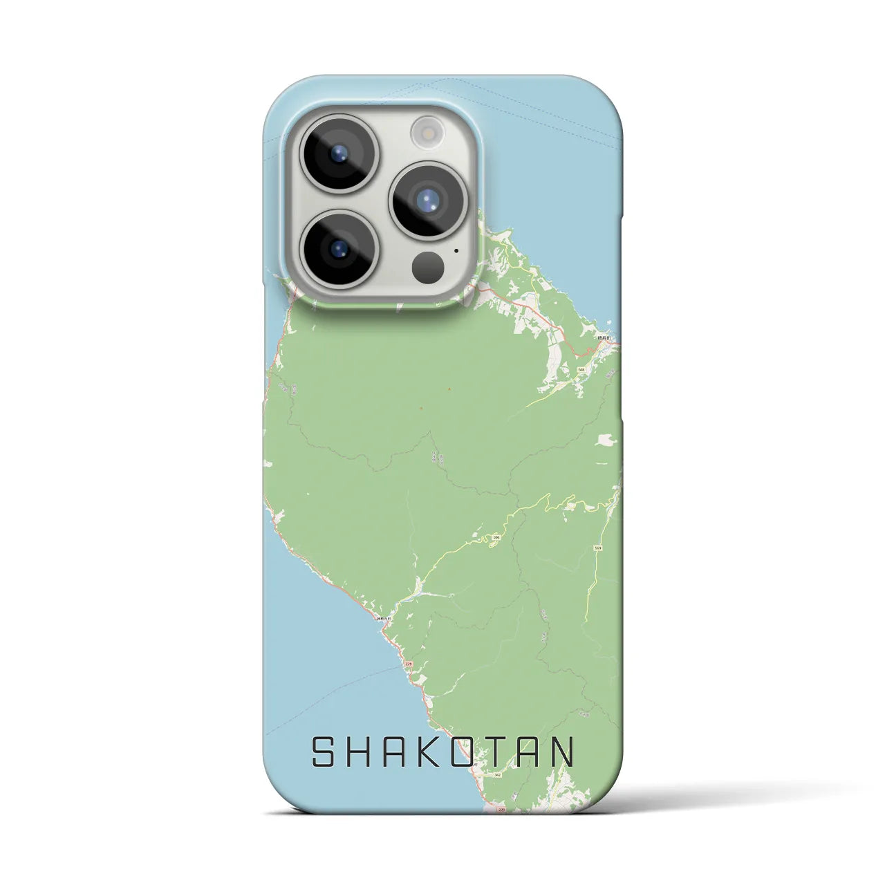 【積丹（北海道）】地図柄iPhoneケース（バックカバータイプ）