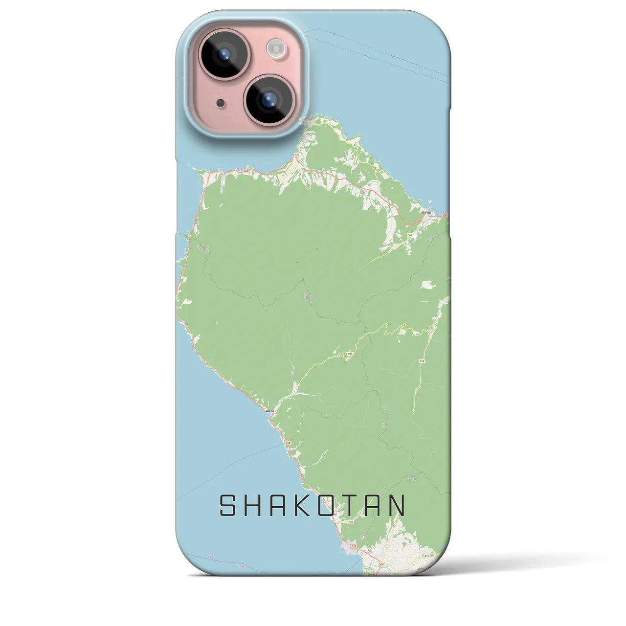 【積丹（北海道）】地図柄iPhoneケース（バックカバータイプ）