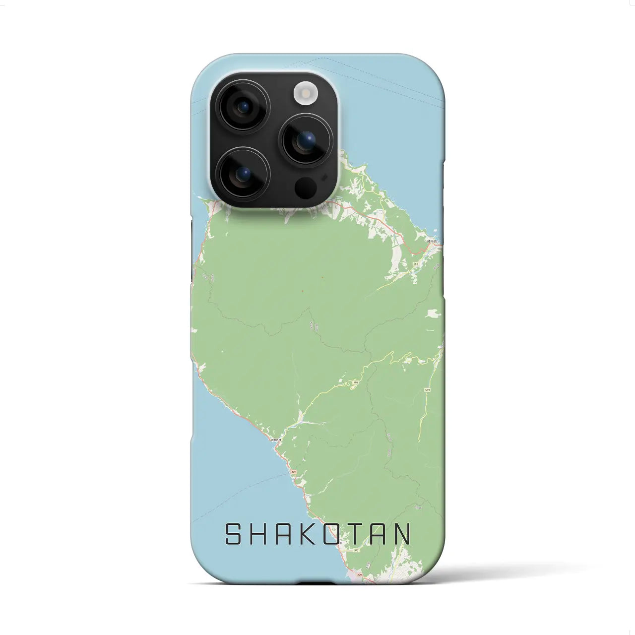 【積丹（北海道）】地図柄iPhoneケース（バックカバータイプ）