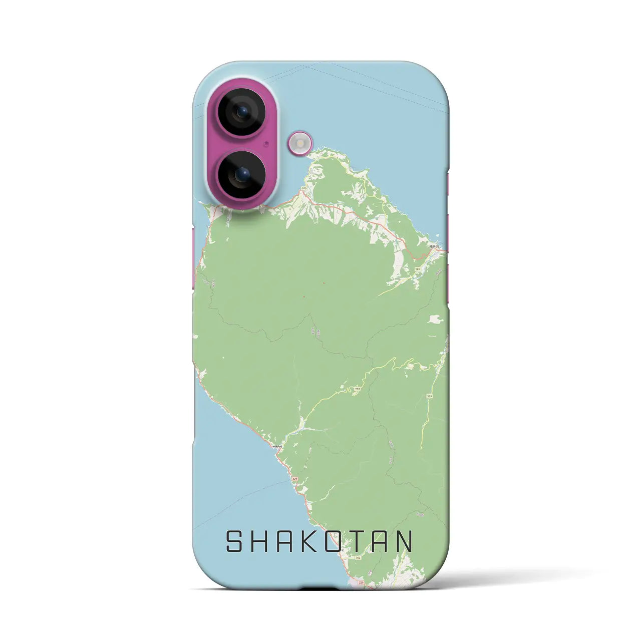 【積丹（北海道）】地図柄iPhoneケース（バックカバータイプ）