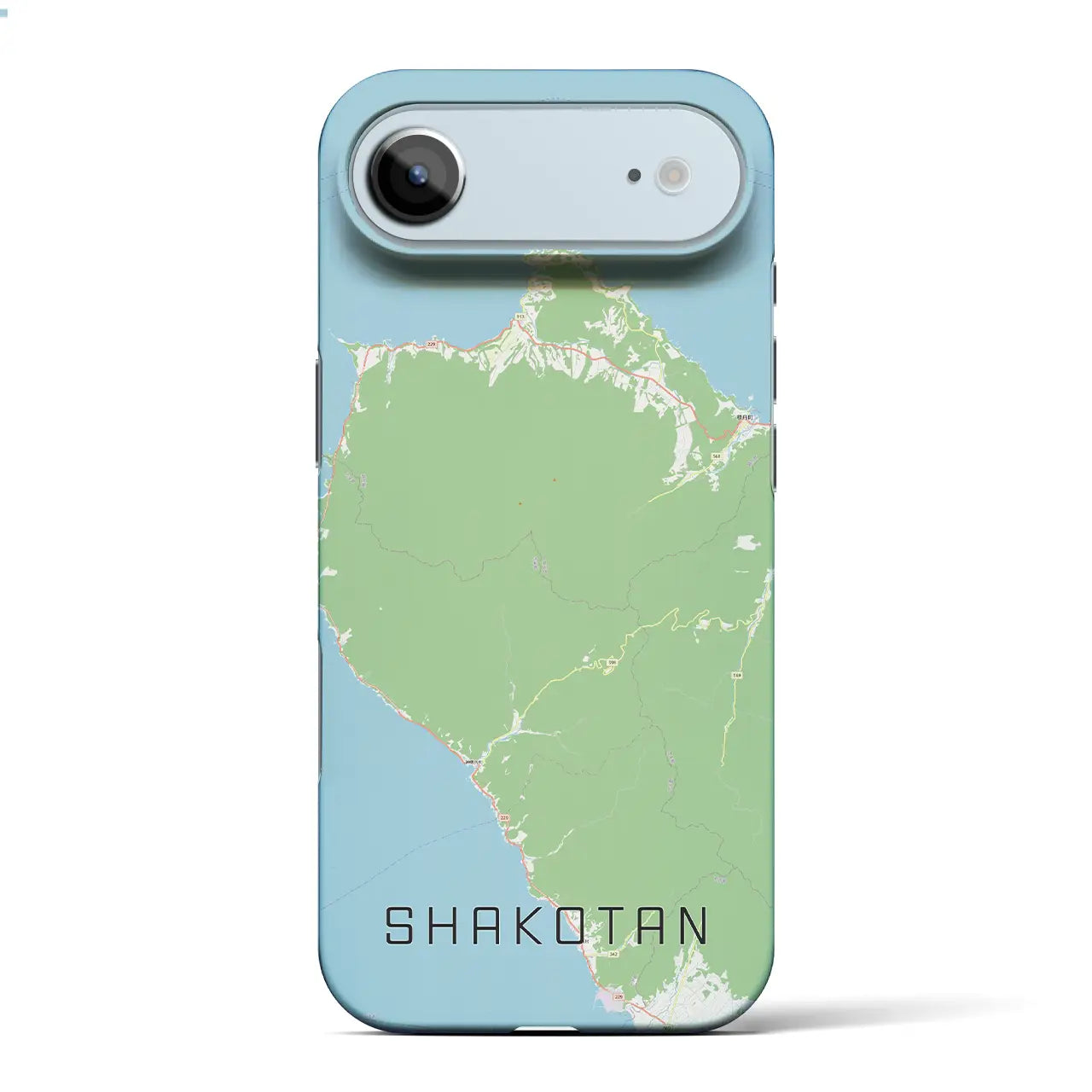 【積丹（北海道）】地図柄iPhoneケース（バックカバータイプ）