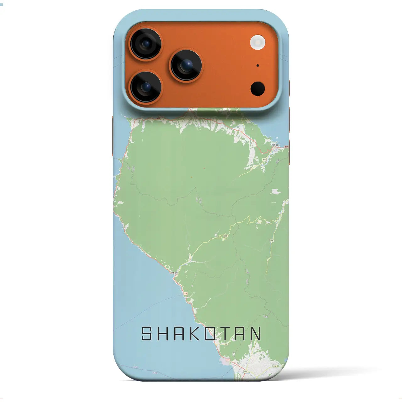 【積丹（北海道）】地図柄iPhoneケース（バックカバータイプ）