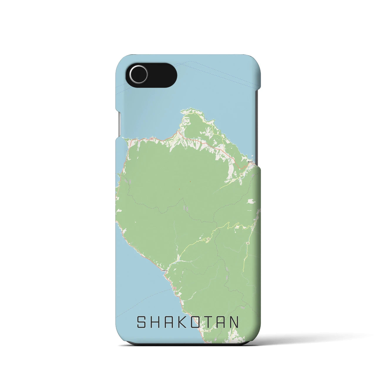 【積丹（北海道）】地図柄iPhoneケース（バックカバータイプ）