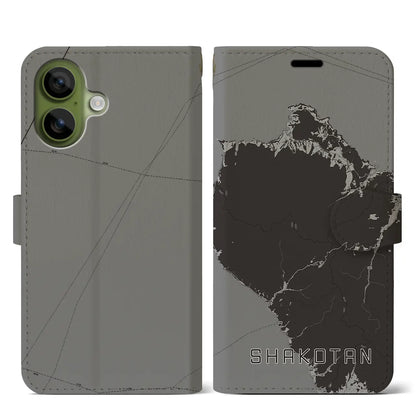 【積丹（北海道）】地図柄iPhoneケース（手帳タイプ）