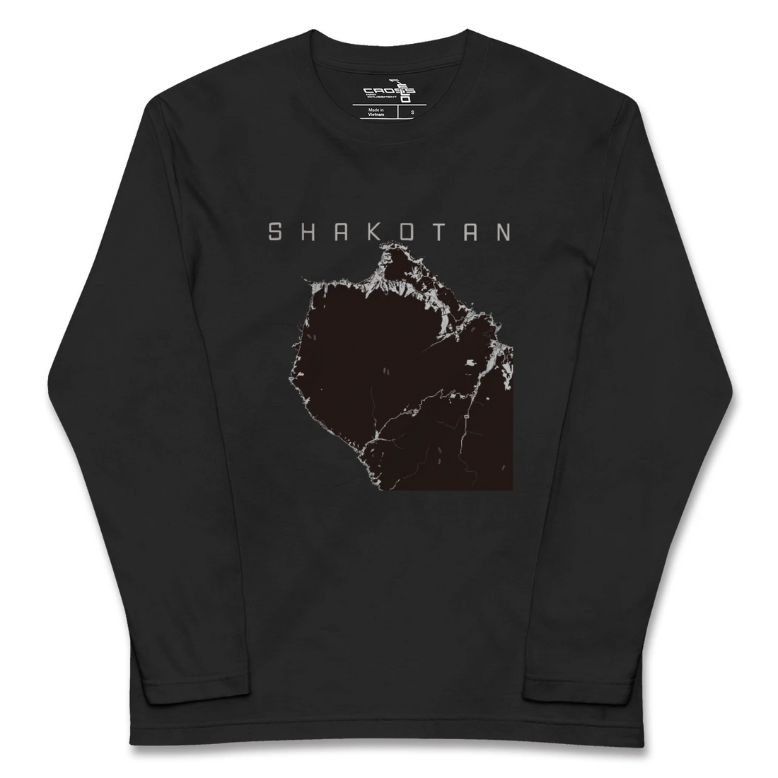 【積丹(北海道)】地図柄ロングスリーブTシャツ