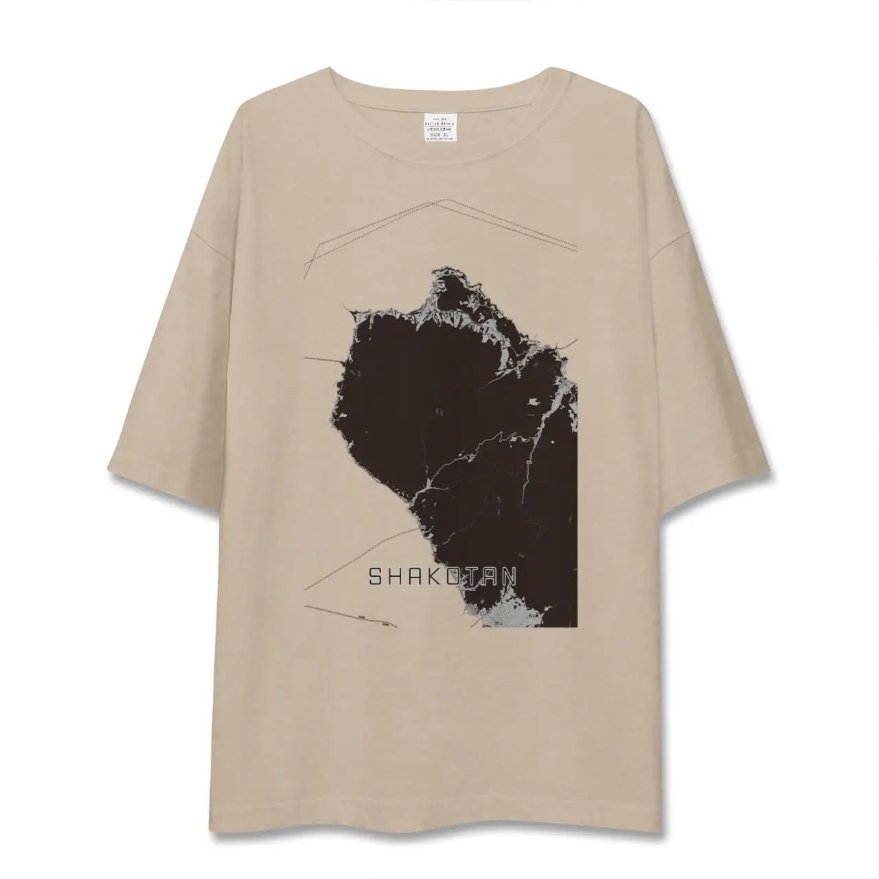 【積丹（北海道）】地図柄ビッグシルエットTシャツ