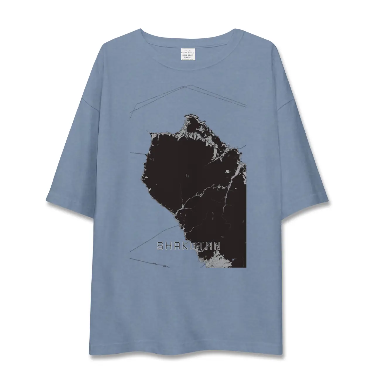 【積丹（北海道）】地図柄ビッグシルエットTシャツ