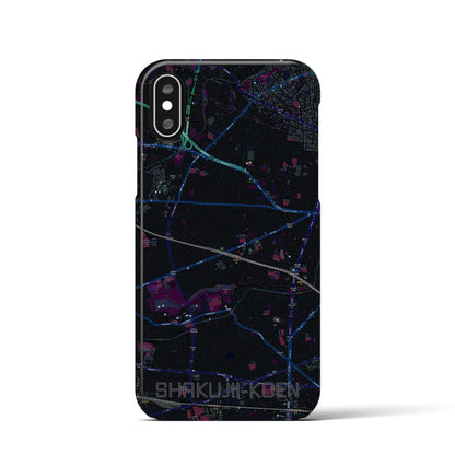 【石神井公園（東京都）】地図柄iPhoneケース（バックカバータイプ）