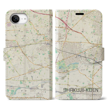 【石神井公園（東京都）】地図柄iPhoneケース（手帳タイプ）