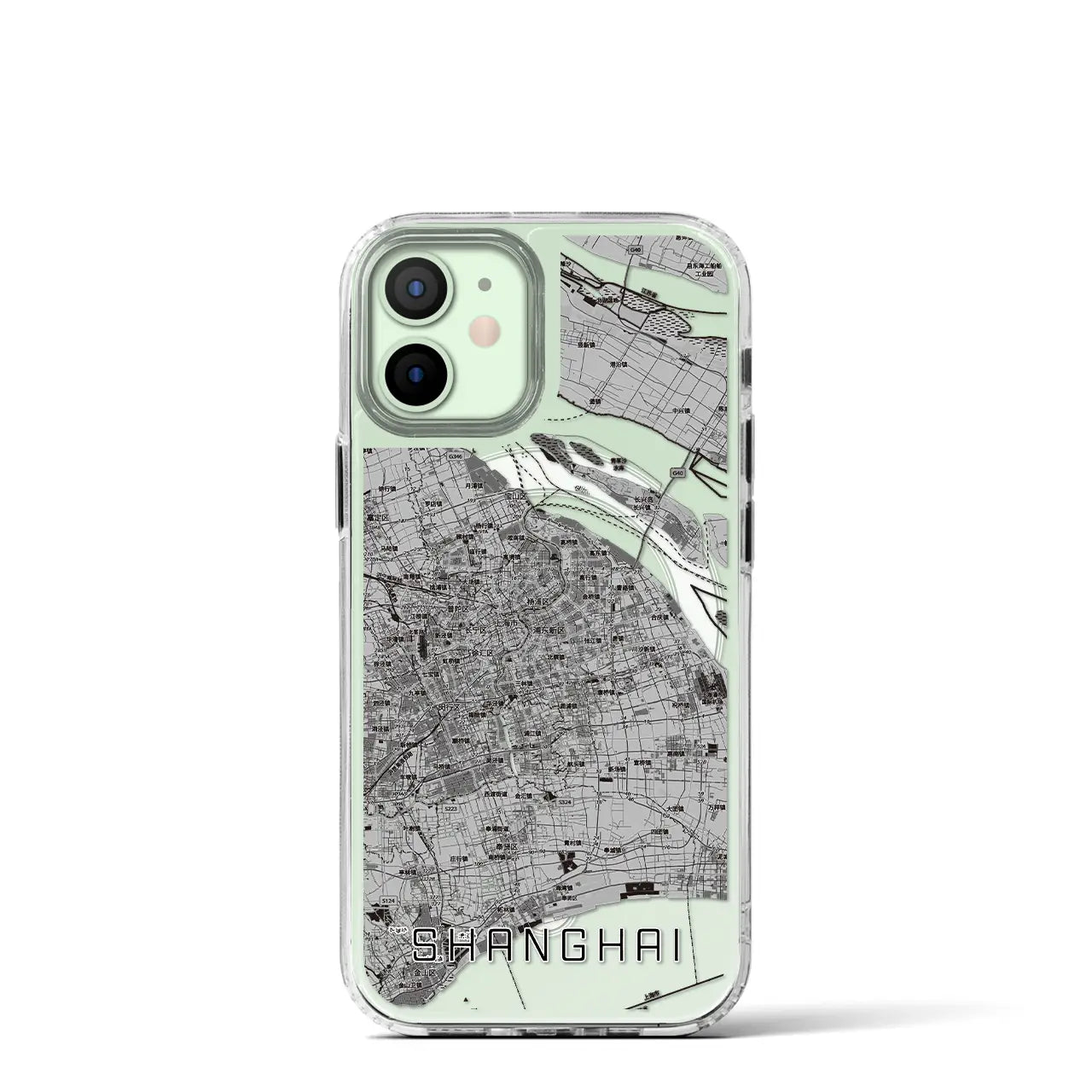 【上海2（中華人民共和国）】地図柄iPhoneケース（MagSafeタイプ）