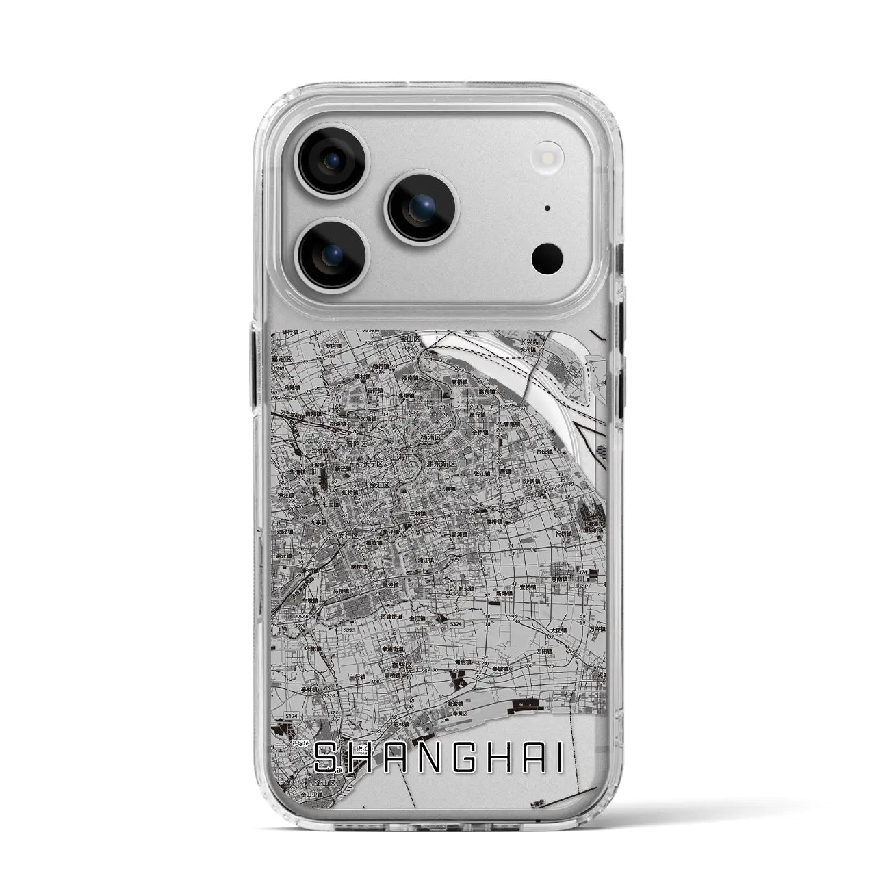 【上海2（中華人民共和国）】地図柄iPhoneケース（MagSafeタイプ）