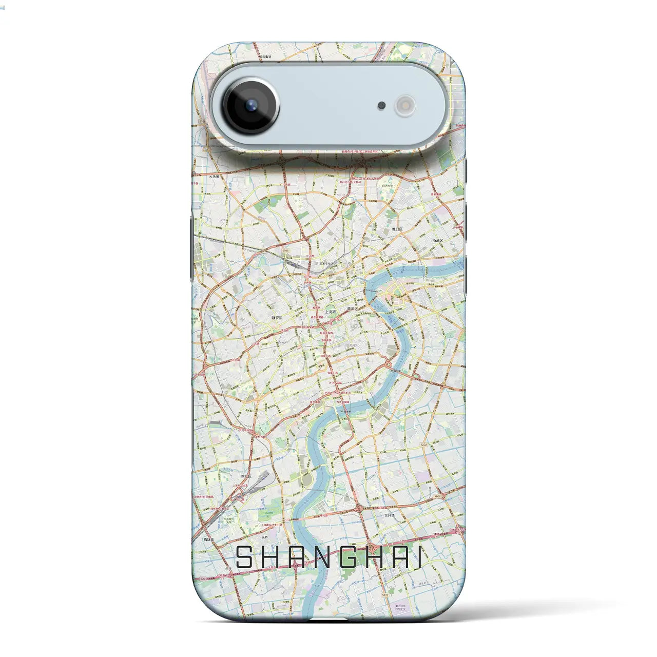 【上海（中華人民共和国）】地図柄iPhoneケース（バックカバータイプ）