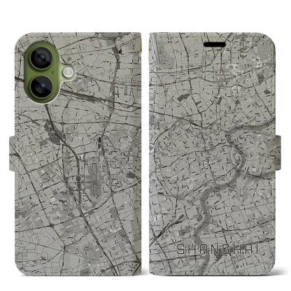 【上海（中華人民共和国）】地図柄iPhoneケース（手帳タイプ）