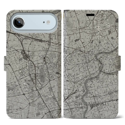 【上海（中華人民共和国）】地図柄iPhoneケース（手帳タイプ）