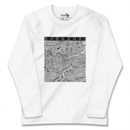 【上海（中華人民共和国）】地図柄ロングスリーブTシャツ