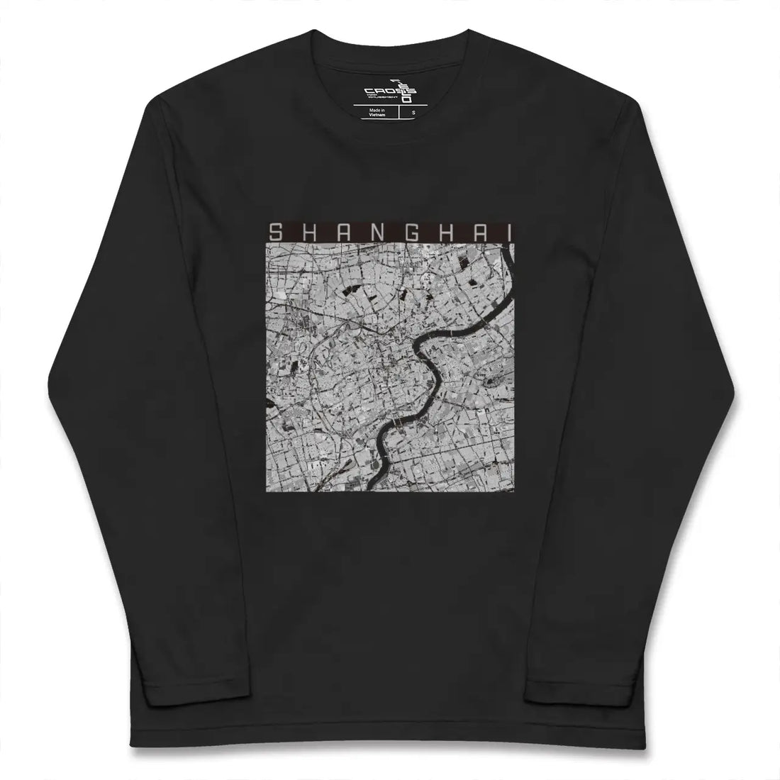 【上海（中華人民共和国）】地図柄ロングスリーブTシャツ