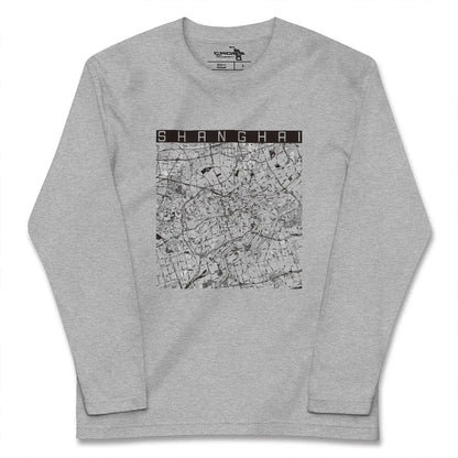 【上海（中華人民共和国）】地図柄ロングスリーブTシャツ