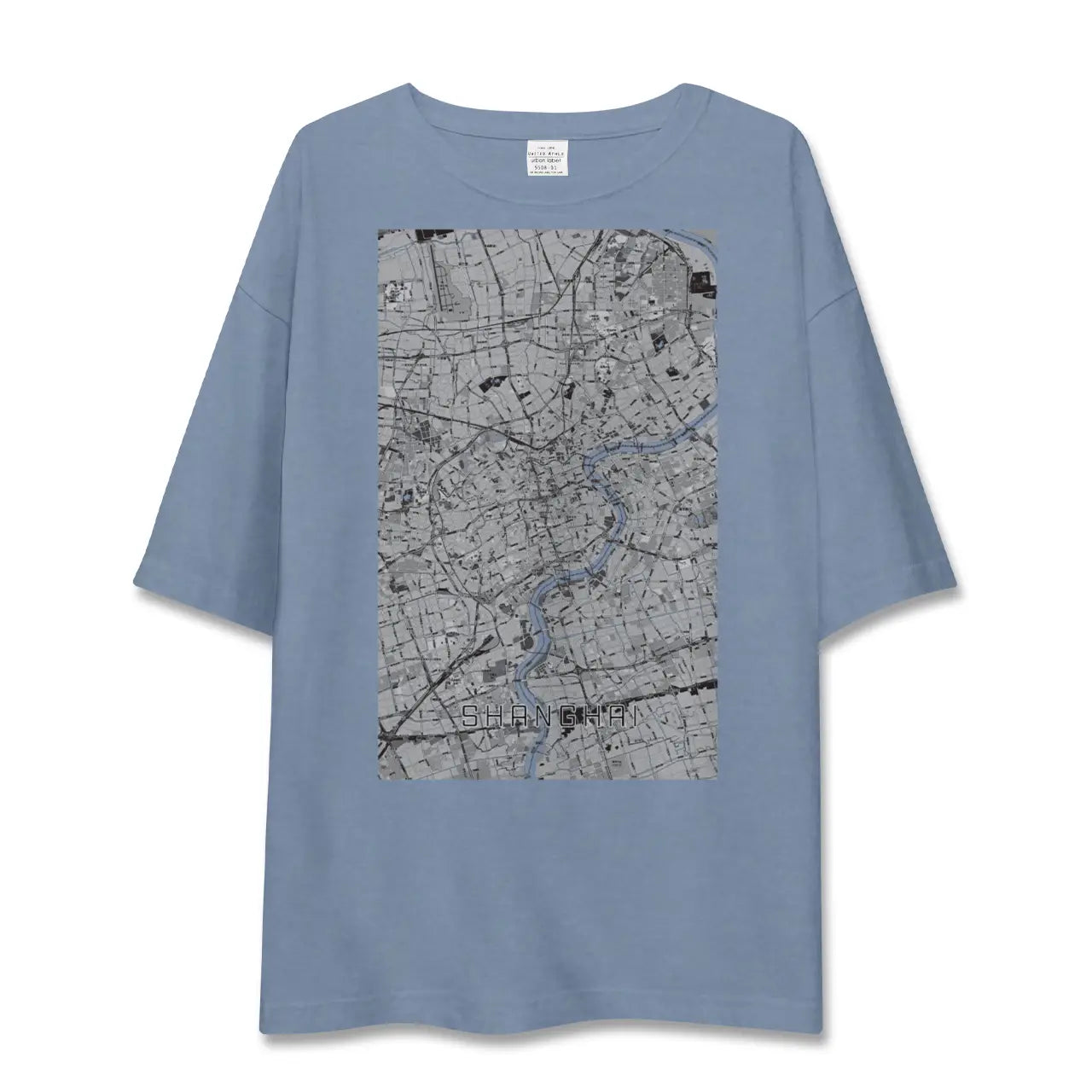 【上海（中国）】地図柄ビッグシルエットTシャツ