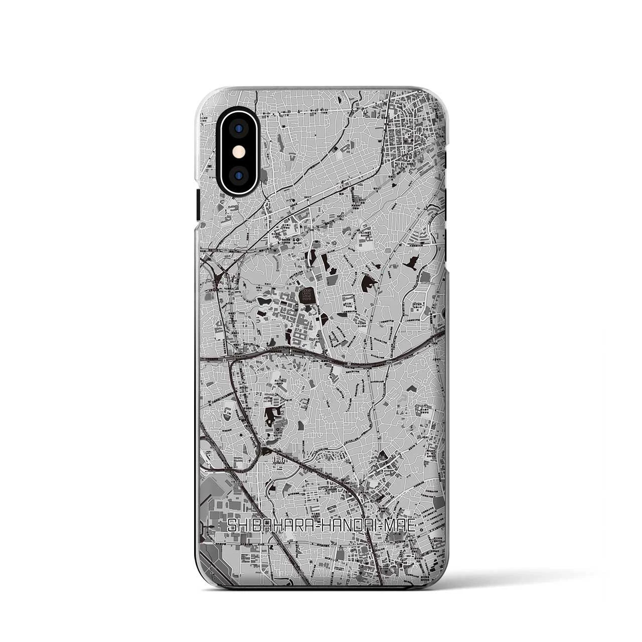 【柴原阪大前（大阪府）】地図柄iPhoneケース（クリアタイプ）