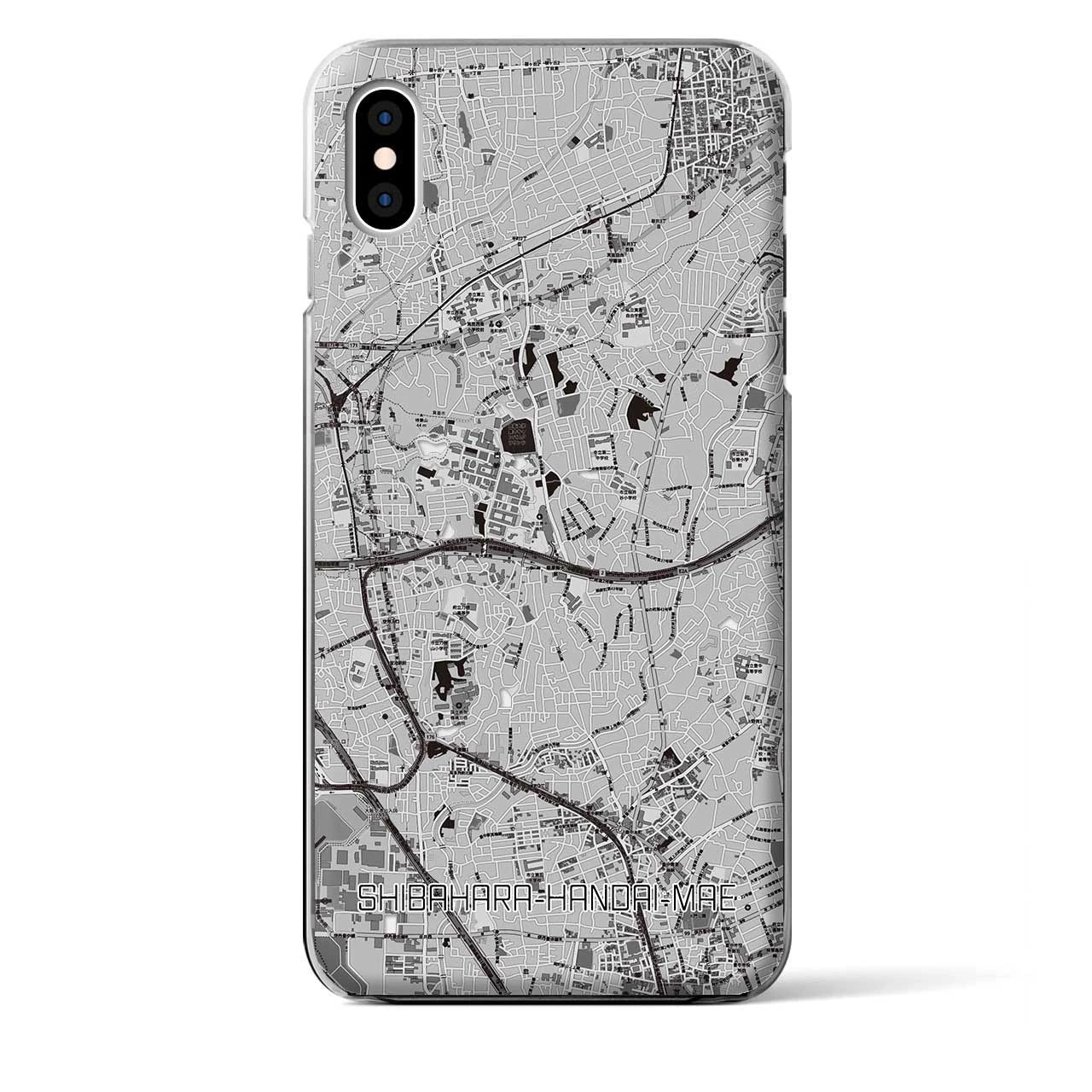 【柴原阪大前（大阪府）】地図柄iPhoneケース（クリアタイプ）