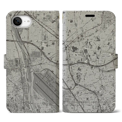 【柴原阪大前（大阪府）】地図柄iPhoneケース（手帳タイプ）