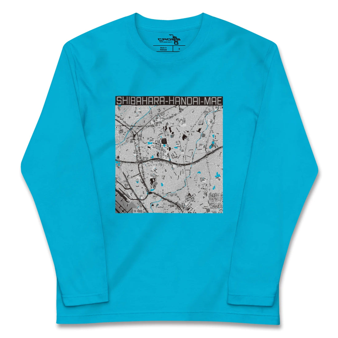 【柴原阪大前(大阪府)】地図柄ロングスリーブTシャツ
