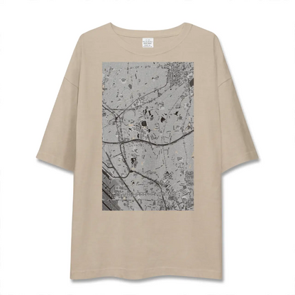 【柴原阪大前（大阪府）】地図柄ビッグシルエットTシャツ